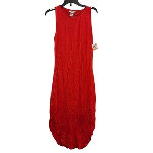 Bar III Sleeveless Red Maxi Dress Women Small Rayon Spandex Blend